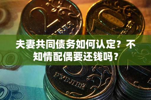 北京夫妻共同债务如何认定？不知情配偶要还钱吗？