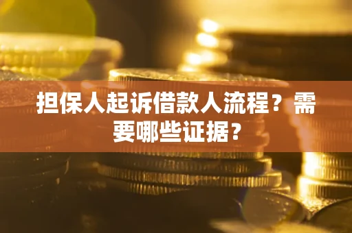 北京担保人起诉借款人流程？需要哪些证据？